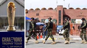 पाकिस्तान में चैंपियंस ट्रॉफी के लिए 12 हजार सैनिक की मौजूदगी, चप्पे-चप्पे पर रखेंगे नजर… पाकिस्तान में चैंपियंस ट्रॉफी के लिए 12 हजार सैनिक की मौजूदगी, चप्पे-चप्पे पर रखेंगे नजर…