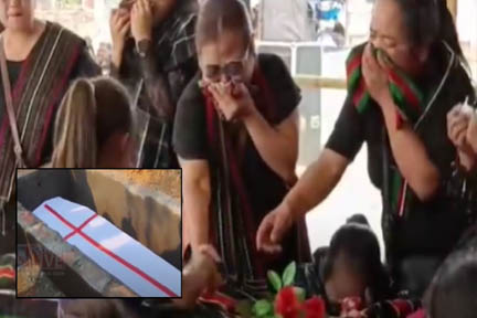 मणिपुर: नौ वर्षीय बच्ची का शव बरामद होने के चार दिन बाद दफना दिया गया मणिपुर: नौ वर्षीय बच्ची का शव बरामद होने के चार दिन बाद दफना दिया गया