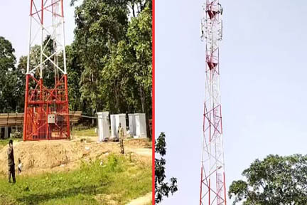 सुकमा में सीआरपीएफ शिविर पर पहला मोबाइल टावर लगाया गया सुकमा में सीआरपीएफ शिविर पर पहला मोबाइल टावर लगाया गया