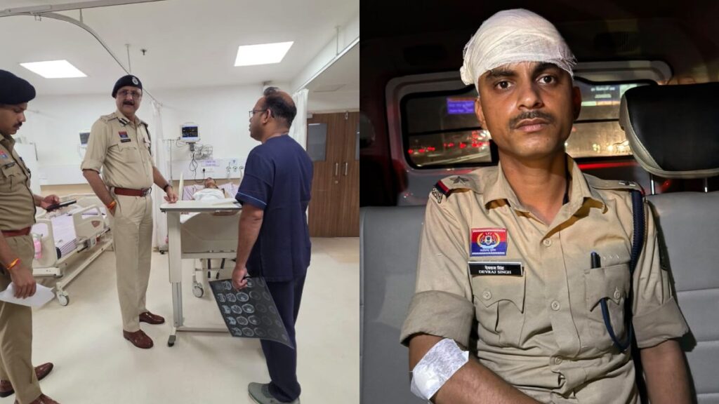 रायपुर में बीजेपी-कांग्रेस के बीच टकराव: प्रदर्शन के दौरान सि समेत 16 पुलिसकर्मी घायल, जवानों से मिलने अस्पताल पहुंचे पुलिस कमिश्नर - राष्ट्रवाणी - Chhattisgarh समाचार