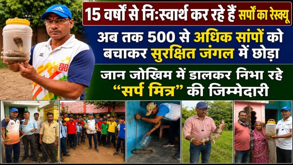 15 वर्षों से निःस्वार्थ कर रहे हैं सर्पों का रेस्क्यू: 500 से अधिक सांपों को बचाकर सुरक्षित जंगल में छोड़ा, स्नेक बाइट के बाद सांप को ही पकड़कर पहुंचे थे जिला अस्पताल - राष्ट्रवाणी - Chhattisgarh समाचार