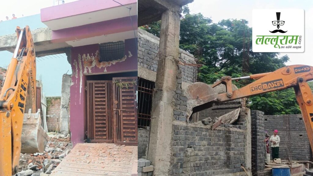 राजधानी में अवैध निर्माणों पर चला निगम का बुलडोजर: वार्ड-19 में चार निर्माणाधीन भवन किए गए ध्वस्त, 3 नोटिस के बाद हुई कार्रवाई - राष्ट्रवाणी - Chhattisgarh समाचार
