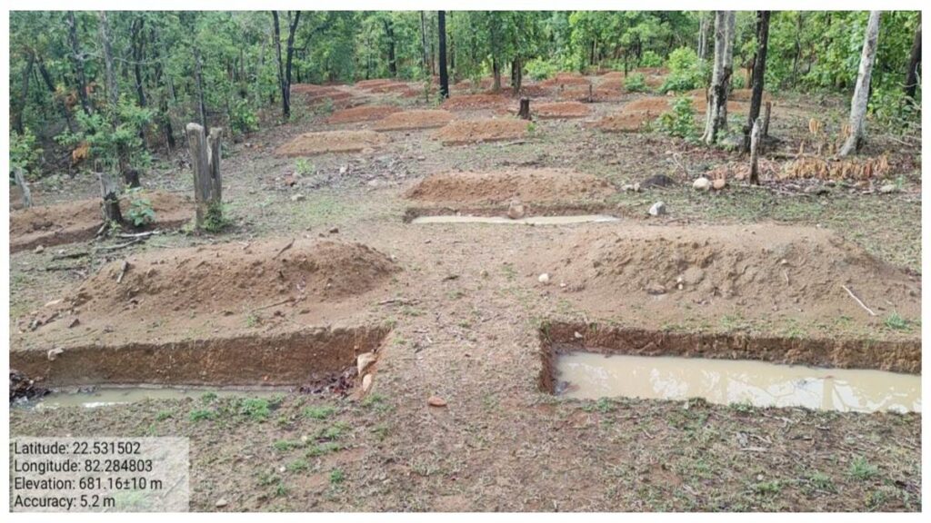 कंटूर ट्रेंच में भरा वर्षा जल, कटघोरा वनमंडल के जंगल में आएगी हरियाली - राष्ट्रवाणी - Chhattisgarh समाचार