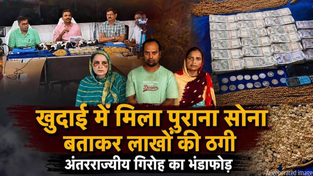 असली सोने का सैंपल दिखाकर जीतते थे भरोसा: अंतरराज्यीय ठग गिरोह का भंडाफोड़, सोना बताकर पीतल के हार बेचने वाले यूपी के 3 आरोपी गिरफ्तार - राष्ट्रवाणी - Chhattisgarh समाचार