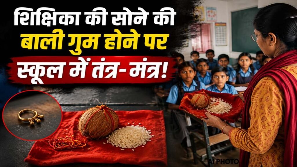 सोने की बाली गुम होने पर बच्चों के सामने तंत्र-मंत्र! शिक्षिका ने लाल कपड़े पर नारियल-चावल रखकर दी धमकी, देो ने जारी किया नोटिस - राष्ट्रवाणी - Chhattisgarh समाचार सोने की बाली गुम होने पर बच्चों के सामने तंत्र-मंत्र! शिक्षिका ने लाल कपड़े पर नारियल-चावल रखकर दी धमकी, देो ने जारी किया नोटिस - राष्ट्रवाणी - Chhattisgarh समाचार