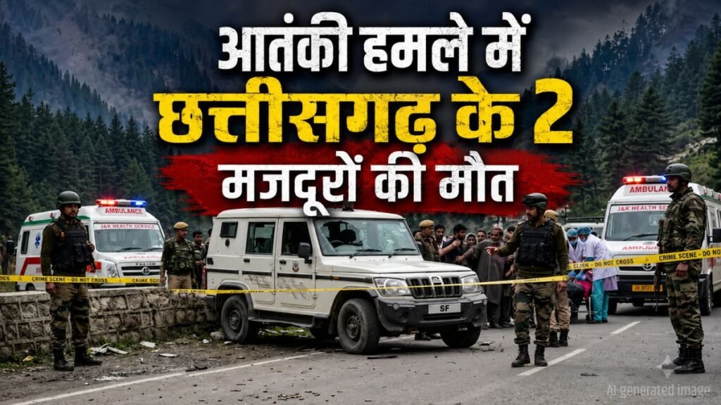 बड़ी खबर: जम्मू-कश्मीर में आतंकी हमला, छत्तीसगढ़ के 2 मजदूरों की गोली मारकर हत्या - राष्ट्रवाणी - Chhattisgarh समाचार