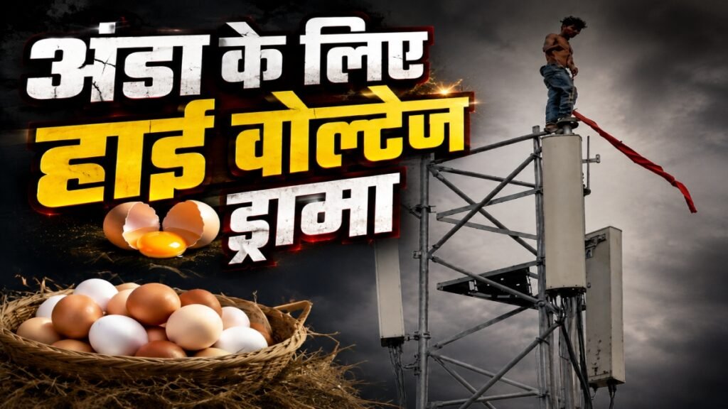 हाई वोल्टेज ड्रामा: खाने में नहीं मिला अंडा, तो टावर पर चढ़ गया सिरफिरा युवक, देखिए वायरल वीडियो - राष्ट्रवाणी - Chhattisgarh समाचार हाई वोल्टेज ड्रामा: खाने में नहीं मिला अंडा, तो टावर पर चढ़ गया सिरफिरा युवक, देखिए वायरल वीडियो - राष्ट्रवाणी - Chhattisgarh समाचार