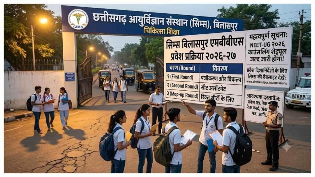 मेडिकल छात्रों के लिए बड़ी खबर! सिम्स में 150 एमबीबीएस सीटों पर दाखिला जल्द, काउंसलिंग तैयारी पूरी - Chhattisgarh समाचार मेडिकल छात्रों के लिए बड़ी खबर! सिम्स में 150 एमबीबीएस सीटों पर दाखिला जल्द, काउंसलिंग तैयारी पूरी - Chhattisgarh समाचार