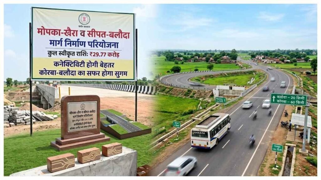 29.77 करोड़ से संवरेंगे मोपका-खैरा व सीपत-बलौदा मार्ग, कनेक्टिविटी होगी बेहतर, कोरबा-बलौदा का सफर होगा सुगम - राष्ट्रवाणी - Chhattisgarh समाचार