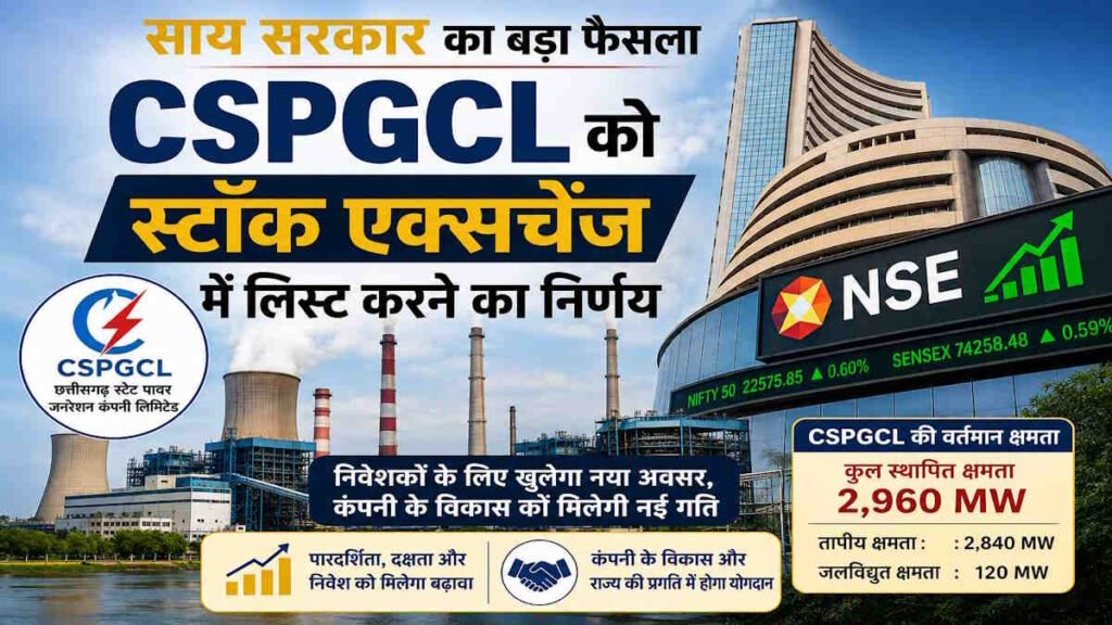 कसपगकल शेयर बाजार में होगी लिस्ट, साय सरकार 200 करोड़ रुपए के बॉन्ड करेगी जारी, जानिए कंपनी की उत्पादन क्षमता और भविष्य की योजना… - राष्ट्रवाणी - Chhattisgarh समाचार कसपगकल शेयर बाजार में होगी लिस्ट, साय सरकार 200 करोड़ रुपए के बॉन्ड करेगी जारी, जानिए कंपनी की उत्पादन क्षमता और भविष्य की योजना… - राष्ट्रवाणी - Chhattisgarh समाचार