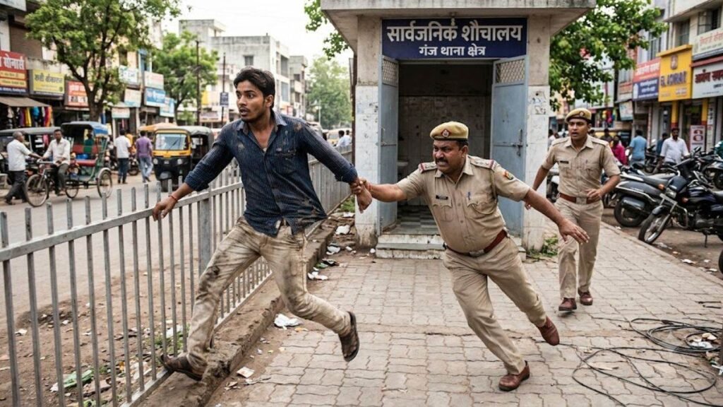 रायपुर में शौचालय ले जाते समय हेड कांस्टेबल को चकमा देकर भागा चोर, पुलिस महकमे में मचा हड़कंप - राष्ट्रवाणी - Chhattisgarh समाचार