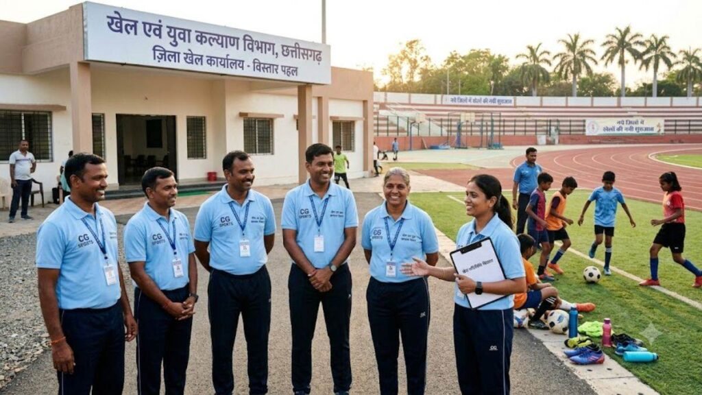 छत्तीसगढ़ सरकार का बड़ा फैसला, छह नए जिलों में तैनात होंगे खेल अधिकारी... राज्य में स्पोर्ट्स को मिलेगा बढ़ावा - राष्ट्रवाणी - Chhattisgarh समाचार छत्तीसगढ़ सरकार का बड़ा फैसला, छह नए जिलों में तैनात होंगे खेल अधिकारी... राज्य में स्पोर्ट्स को मिलेगा बढ़ावा - राष्ट्रवाणी - Chhattisgarh समाचार