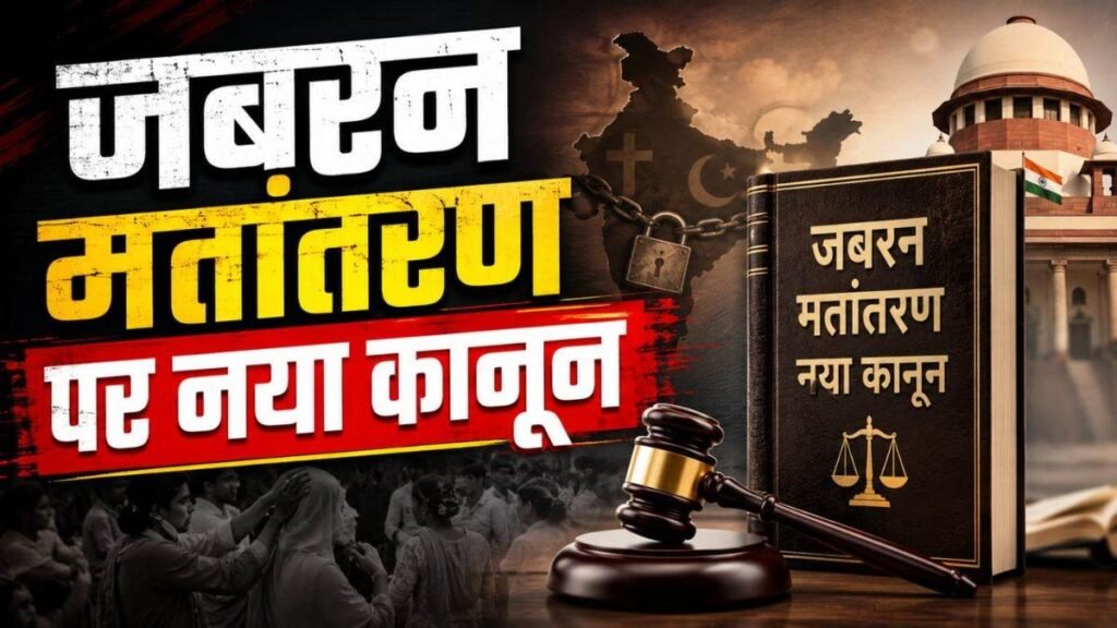 छत्तीसगढ़ में धर्म स्वातंत्र्य अधिनियम 2026 लागू: जबरन मतांतरण पर अब उम्रकैद की सजा और भारी जुर्माना - राष्ट्रवाणी - Chhattisgarh समाचार छत्तीसगढ़ में धर्म स्वातंत्र्य अधिनियम 2026 लागू: जबरन मतांतरण पर अब उम्रकैद की सजा और भारी जुर्माना - राष्ट्रवाणी - Chhattisgarh समाचार
