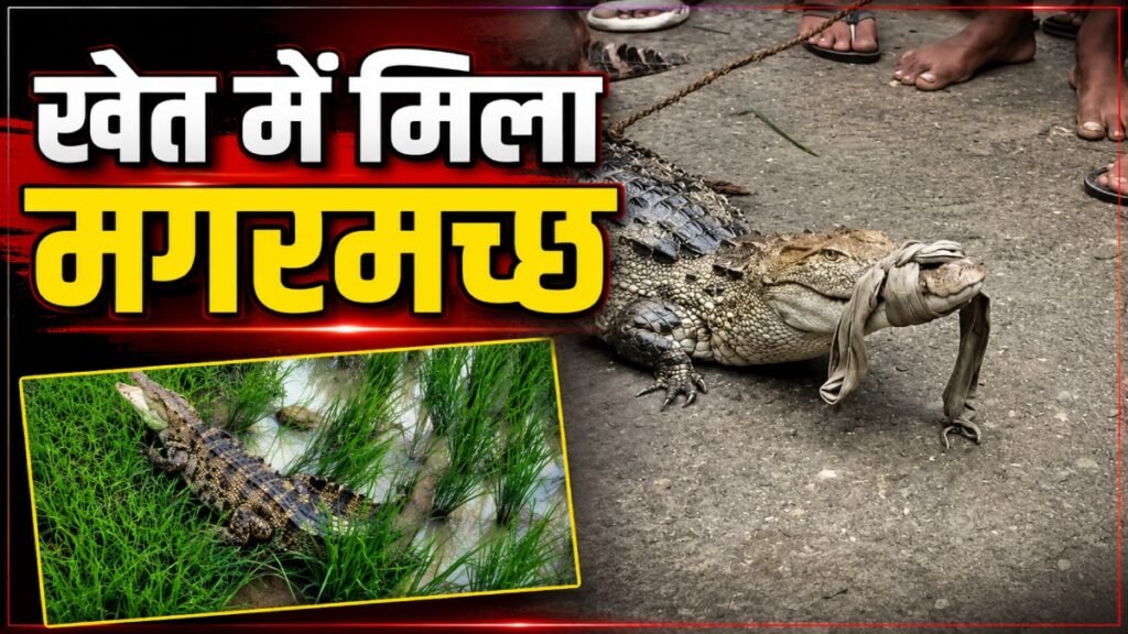 खेत में मिला मगरमच्छ: ग्रामीणों ने पकड़कर दी वन विभाग को सूचना, पहुंची रेस्क्यू टीम, देखें वीडियो - राष्ट्रवाणी - Chhattisgarh समाचार खेत में मिला मगरमच्छ: ग्रामीणों ने पकड़कर दी वन विभाग को सूचना, पहुंची रेस्क्यू टीम, देखें वीडियो - राष्ट्रवाणी - Chhattisgarh समाचार