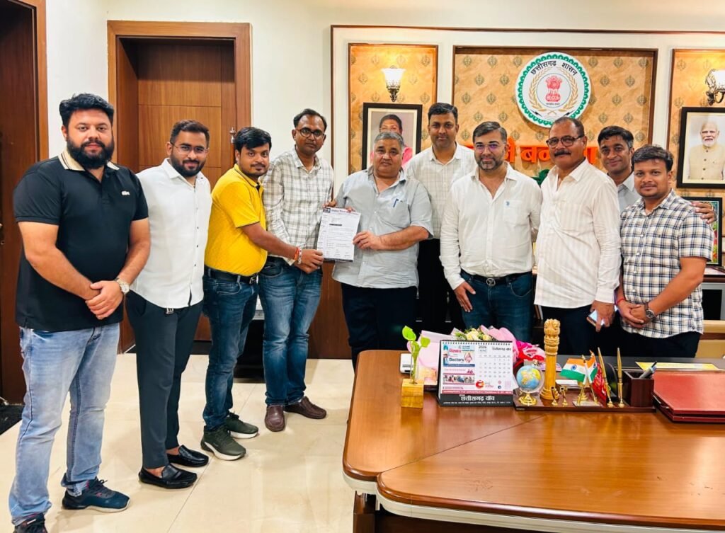 पर्यटन मंत्री राजेश अग्रवाल से ग्लोबल ट्रैवल एसोसिएशन के प्रतिनिधिमंडल की सौजन्य भेंट - राष्ट्रवाणी - Chhattisgarh समाचार