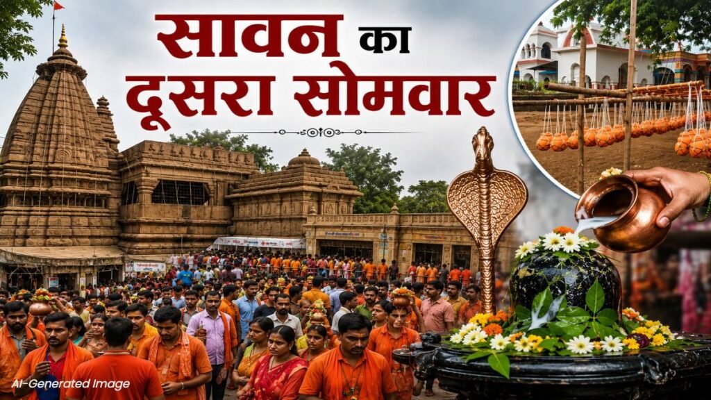सावन का दूसरा सोमवार : शिवालयों में दर्शन के लिए लगा भक्तों का तांता, बोल बम के जयकारों के साथ पहुंचे कांवड़िए - राष्ट्रवाणी - Chhattisgarh समाचार