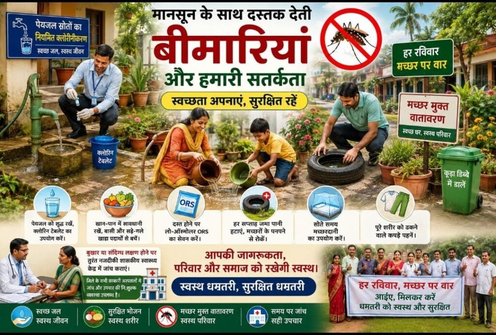 बारिश के मौसम में बढ़ता संक्रमण का खतरा, स्वच्छता और सतर्कता जरूरी - राष्ट्रवाणी - Chhattisgarh समाचार बारिश के मौसम में बढ़ता संक्रमण का खतरा, स्वच्छता और सतर्कता जरूरी - राष्ट्रवाणी - Chhattisgarh समाचार