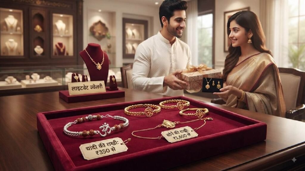 रायपुर के राखी बाजार में सोने-चांदी की चमक, 350 रुपये से चांदी की तो 1,600 से सोने की राखियां सजीं - राष्ट्रवाणी - Chhattisgarh समाचार रायपुर के राखी बाजार में सोने-चांदी की चमक, 350 रुपये से चांदी की तो 1,600 से सोने की राखियां सजीं - राष्ट्रवाणी - Chhattisgarh समाचार