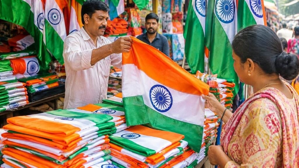 स्वतंत्रता दिवस पर तिरंगे की बंपर मांग: रायपुर में 12 लाख से ज्यादा झंडे बिकने का अनुमान - राष्ट्रवाणी - Chhattisgarh समाचार