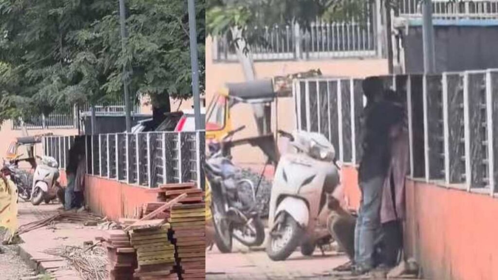 रेलवे स्टेशन के बाहर प्रेमी जोड़े का हाई-वोल्टेज ड्रामा, खुलेआम किसस करते वीडियो वायरल - राष्ट्रवाणी - Chhattisgarh समाचार