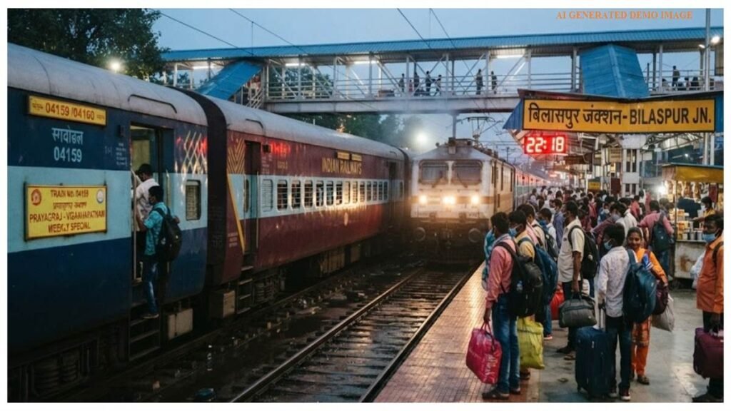 पेंड्रारोड, बिलासपुर और रायगढ़ के रास्ते दौड़ेगी साप्ताहिक स्पेशल: त्यौहारी सीजन की भीड़ से मिलेगी राहत - राष्ट्रवाणी - Chhattisgarh समाचार पेंड्रारोड, बिलासपुर और रायगढ़ के रास्ते दौड़ेगी साप्ताहिक स्पेशल: त्यौहारी सीजन की भीड़ से मिलेगी राहत - राष्ट्रवाणी - Chhattisgarh समाचार