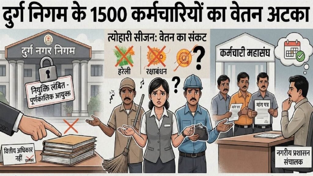 दुर्ग नगर निगम की आर्थिक स्थिति बिगड़ी, 12 अगस्त हो गए अब तक नहीं मिला 1500 कर्मचारियों को वेतन - राष्ट्रवाणी - Chhattisgarh समाचार