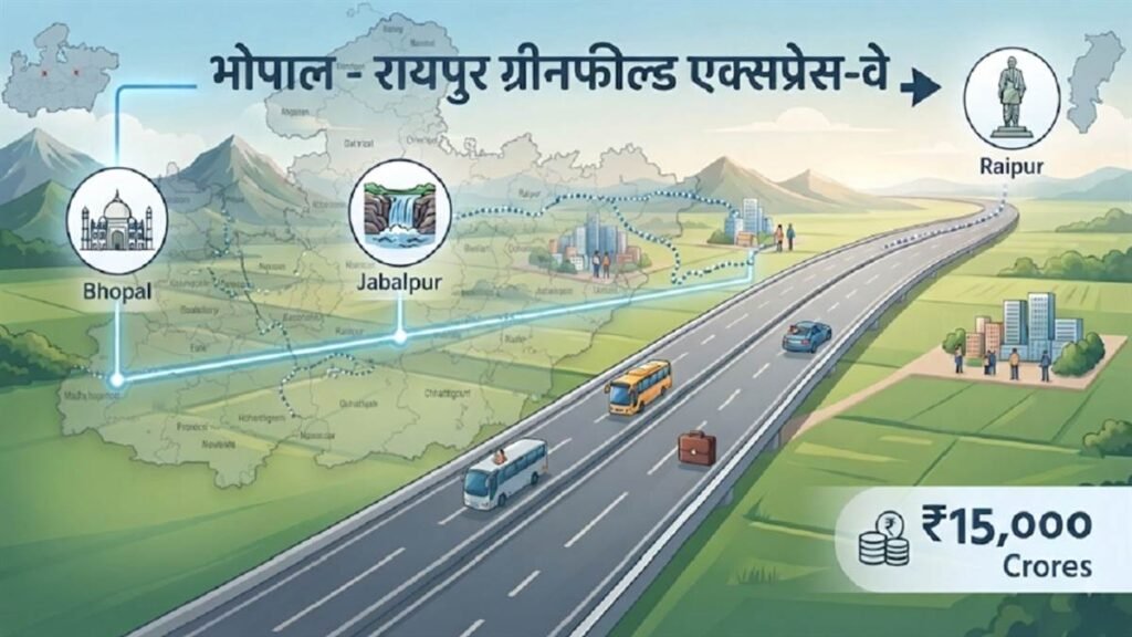 सात घंटे में पूरा होगा रायपुर से भोपाल का सफर, 15 हजार करोड़ से तैयार होगा एक्सप्रेस-वे, जबलपुर पहुंचेंगे चार घंटे में - राष्ट्रवाणी - Chhattisgarh समाचार