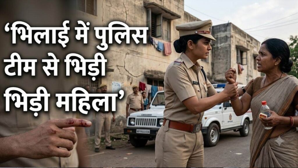भिलाई में पुलिस टीम से भिड़ी महिला, आत्मदाह की कोशिश के दौरान रोकने पर प्रशिक्षु सि की उंगली काटी – राष्ट्रवाणी भिलाई में पुलिस टीम से भिड़ी महिला, आत्मदाह की कोशिश के दौरान रोकने पर प्रशिक्षु सि की उंगली काटी – राष्ट्रवाणी