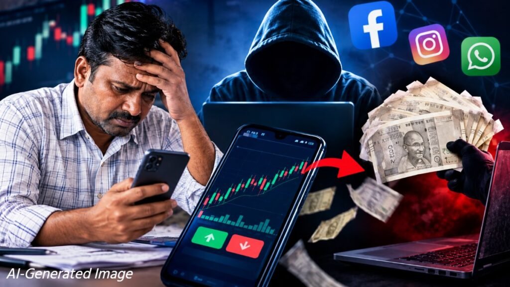 Online Fraud : ऑनलाइन ट्रेडिंग से रोजाना 5 हजार कमाने का लालच ठेकेदार को पड़ा भारी, शातिरों ने 23.50 लाख का लगाया चूना – राष्ट्रवाणी