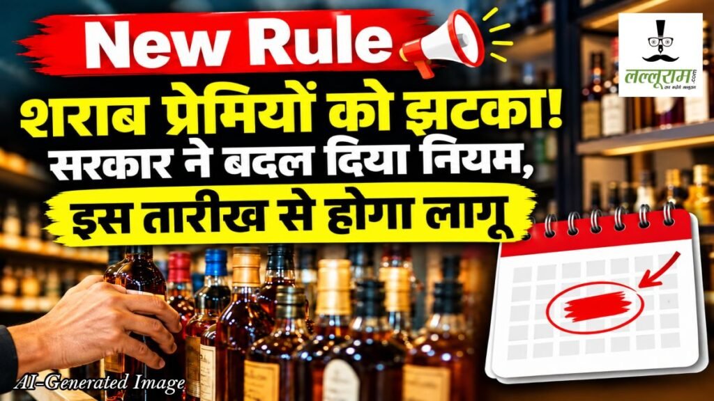 New Rule : शराब प्रेमियों को झटका! सरकार ने बदल दिया नियम, इस तारीख से होगा लागू, वजह जानकर हो जाएंगे हैरान – राष्ट्रवाणी
