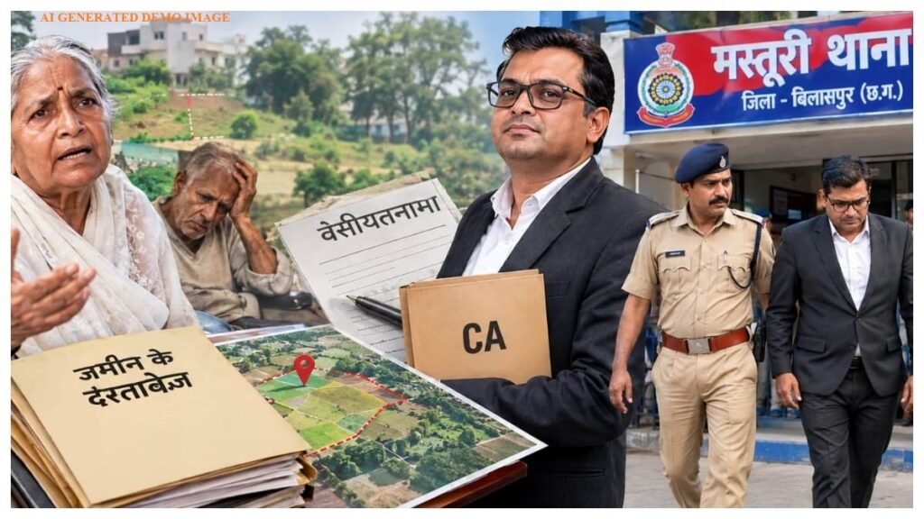 फर्जी दस्तावेज से करोड़ों की जमीन हड़पने वाले सीए को थाने से छोड़ने पर बिलासपुर में पुलिस की कार्यप्रणाली उठे सवाल – राष्ट्रवाणी