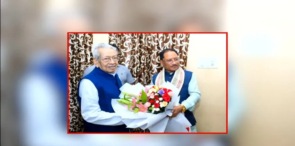 मुख्यमंत्री Sai Met Biswabhusan Harichandan: सीएम साय ने की छत्तीसगढ़ के पूर्व राज्यपाल विश्वभूषण हरिचंदन से की मुलाकात, जनकल्याणकारी कार्यों पर हुई चर्चा – राष्ट्रवाणी मुख्यमंत्री Sai Met Biswabhusan Harichandan: सीएम साय ने की छत्तीसगढ़ के पूर्व राज्यपाल विश्वभूषण हरिचंदन से की मुलाकात, जनकल्याणकारी कार्यों पर हुई चर्चा – राष्ट्रवाणी