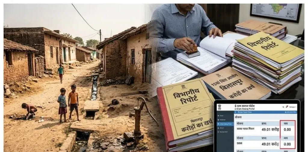 कागजों में 405 करोड़ खर्च, पर केंद्र के पोर्टल पर प्रगति ‘शून्य’,पंचायतों के बजट में बड़ा झोल – राष्ट्रवाणी
