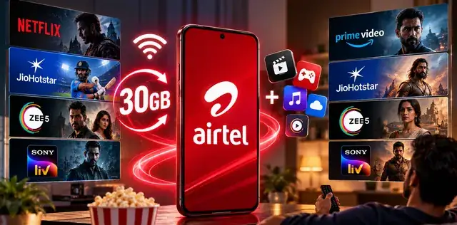 ₹279 में Netflix Basic और 30GB डेटा, Airtel का शानदार प्लान; साथ में JioHotstar और 18 से ज्यादा OTTs भी – राष्ट्रवाणी ₹279 में Netflix Basic और 30GB डेटा, Airtel का शानदार प्लान; साथ में JioHotstar और 18 से ज्यादा OTTs भी – राष्ट्रवाणी