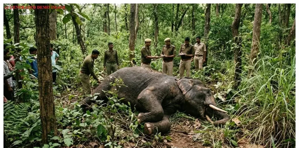 लड़खड़ाया और पल भर में तोड़ दिया दम, जशपुर में शिकारियों का जाल या कोई और साजिश? – राष्ट्रवाणी