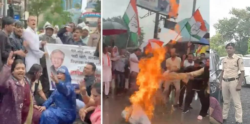 मुख्य चुनाव आयुक्त पर कार्रवाई की मांग : निर्वाचन कार्यालय घेरने निकले कांग्रेसी, बैरिकेड तोड़कर आगे बढ़े, पुलिस से हुई झूमाझटकी – राष्ट्रवाणी