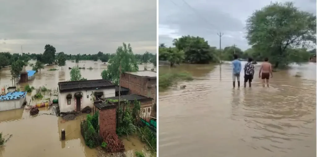 बारिश से जनजीवन अस्त व्यस्त! अकोला और बाना गांव हुआ जलमग्न, छतों पर रहने को ग्रामीण हुए मजबूर – राष्ट्रवाणी बारिश से जनजीवन अस्त व्यस्त! अकोला और बाना गांव हुआ जलमग्न, छतों पर रहने को ग्रामीण हुए मजबूर – राष्ट्रवाणी