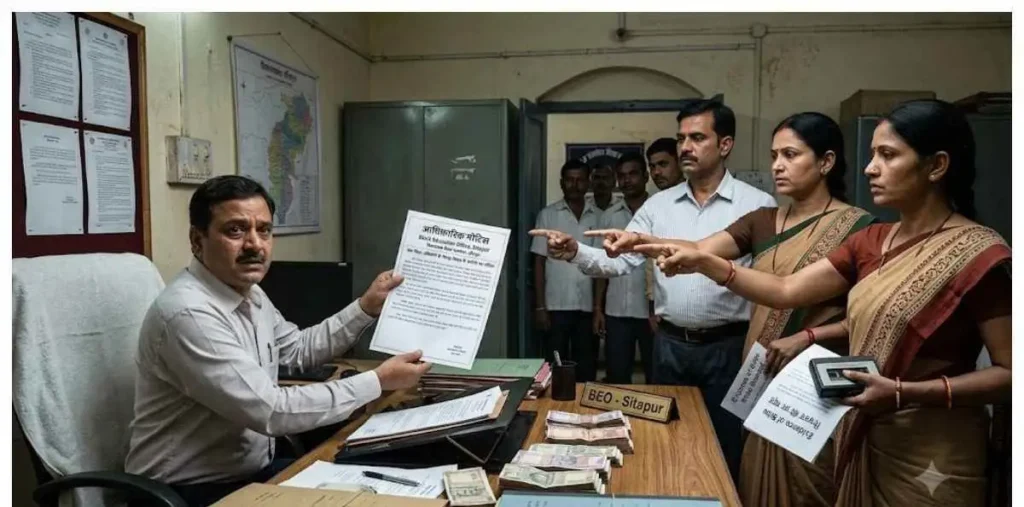 शिक्षकों से रिश्वत मांगने पर सीतापुर BEO को नोटिस, DEO ने 2 दिन में मांगा जवाब, होगी कार्रवाई – राष्ट्रवाणी शिक्षकों से रिश्वत मांगने पर सीतापुर BEO को नोटिस, DEO ने 2 दिन में मांगा जवाब, होगी कार्रवाई – राष्ट्रवाणी