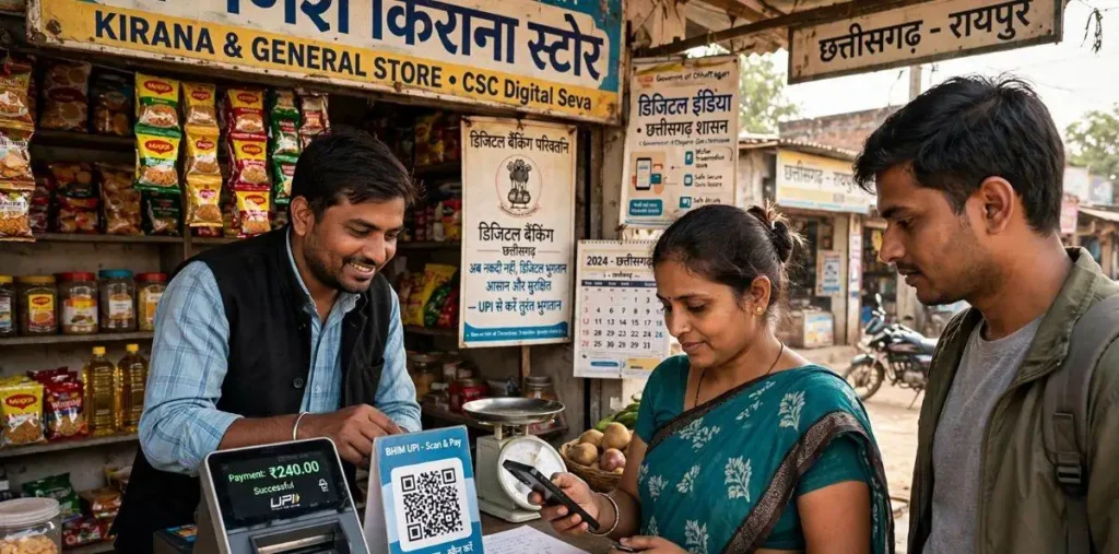 छत्तीसगढ़ में बस्तर से सरगुजा तक 10 साल में तेजी से बदली बैंकिंग की तस्वीर, रायपुर में 1.37 करोड़ से ज्यादा UPI आईडी – राष्ट्रवाणी छत्तीसगढ़ में बस्तर से सरगुजा तक 10 साल में तेजी से बदली बैंकिंग की तस्वीर, रायपुर में 1.37 करोड़ से ज्यादा UPI आईडी – राष्ट्रवाणी
