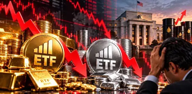 Gold-Silver ETF Crash: गोल्ड-सिल्वर ETF में 4% तक की गिरावट, तेल और Fed ने बढ़ाई टेंशन; क्या और टूटेगा सोना-चांदी? – राष्ट्रवाणी Gold-Silver ETF Crash: गोल्ड-सिल्वर ETF में 4% तक की गिरावट, तेल और Fed ने बढ़ाई टेंशन; क्या और टूटेगा सोना-चांदी? – राष्ट्रवाणी