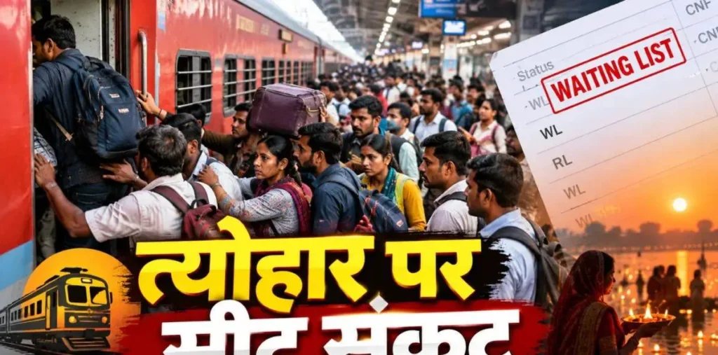 छत्तीसगढ़ के रेल यात्रियों की बढ़ी मुसीबत, दिवाली-छठ पर घर जाना हुआ मुश्किल, ट्रेनों में कंफर्म सीट का भारी संकट – राष्ट्रवाणी