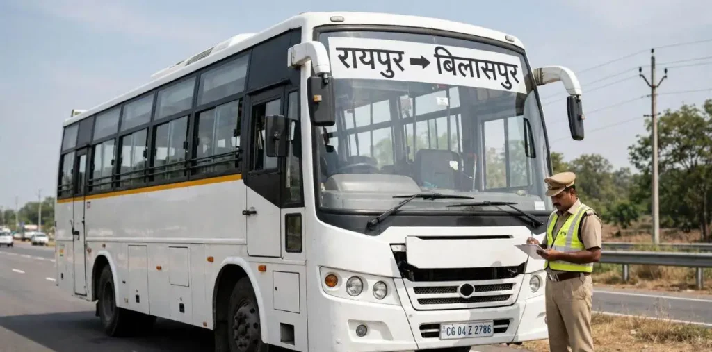 छत्तीसगढ़ में 170 बसों के परमिट रद, सुरक्षा नियम तोड़ने पर परिवहन विभाग सख्त, 300 को नोटिस – राष्ट्रवाणी
