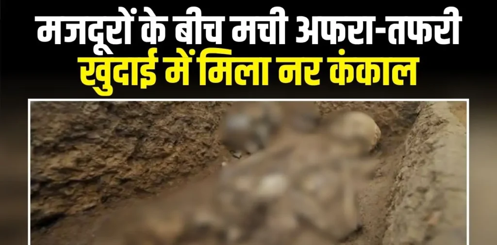 खुदाई के दौरान जमीन से निकली ऐसी चीज, देखकर फटी रह गई मजदूरों की आंखें, पूरे इलाके में मचा हड़कंप – राष्ट्रवाणी खुदाई के दौरान जमीन से निकली ऐसी चीज, देखकर फटी रह गई मजदूरों की आंखें, पूरे इलाके में मचा हड़कंप – राष्ट्रवाणी