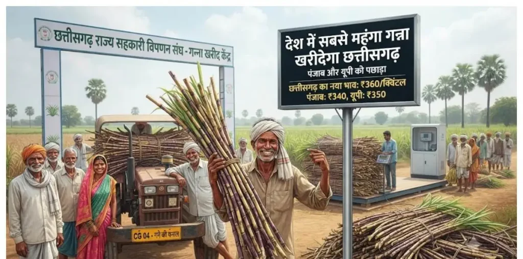 छत्तीसगढ़ में गन्ने का रिकॉर्ड भाव.. ₹425 प्रति क्विंटल की दर से खरीदेगी सरकार, पंजाब और यूपी को पछाड़कर बना देश में नंबर-1 – राष्ट्रवाणी छत्तीसगढ़ में गन्ने का रिकॉर्ड भाव.. ₹425 प्रति क्विंटल की दर से खरीदेगी सरकार, पंजाब और यूपी को पछाड़कर बना देश में नंबर-1 – राष्ट्रवाणी
