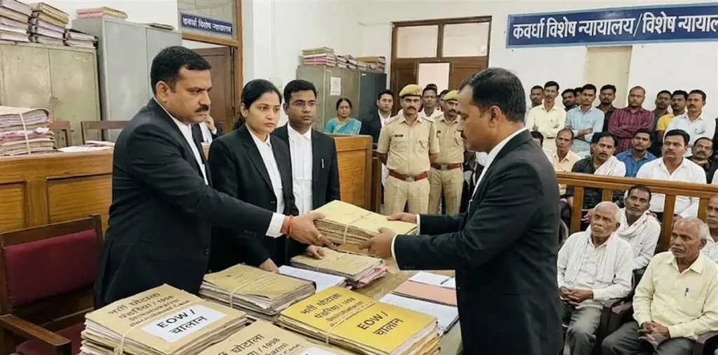 28 साल पुराने शिक्षाकर्मी भर्ती घोटाले में EOW ने पेश किया 1000 पन्नों का चालान, 22 लोगों पर गिरेगी गाज – राष्ट्रवाणी 28 साल पुराने शिक्षाकर्मी भर्ती घोटाले में EOW ने पेश किया 1000 पन्नों का चालान, 22 लोगों पर गिरेगी गाज – राष्ट्रवाणी